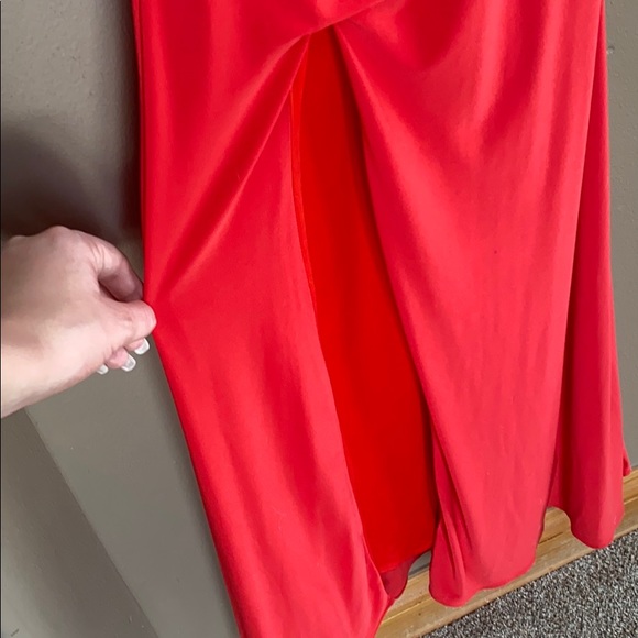 Red Floor Length Prom Dress - Picture 4 of 6